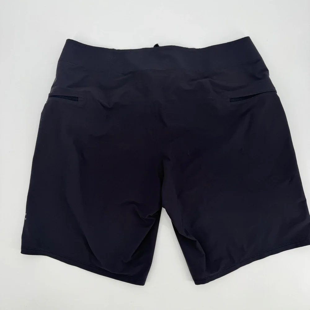 Lululemon Current State Board Short 9 Mens 33 Navy Blue Swim Trunks Water Shorts
